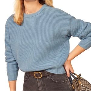 Reformation Winnie Sweater in Dusk Blue size S